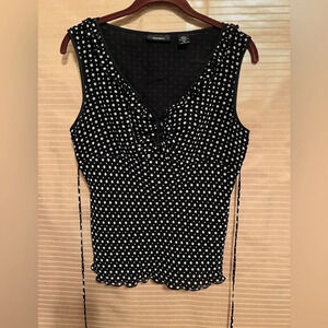 EXPRESS~BLACK SILK BLOUSE~12